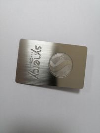 Cartões de superfície do metal do espelho, cartões de crédito da empresa de pequeno porte com logotipo gravura a água-forte