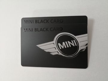 Cartão matte do membro do PVC do preto com a assinatura imprimindo UV lustrosa do branco da listra magnética de HiCo