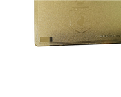 o ouro do metal do painel de assinatura do QR Code do cartão do VIP da sociedade de 0.8mm geou