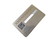 A prata do metal do cartão do VIP da sociedade do painel de assinatura do QR Code geou