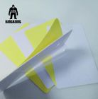 O plástico imprimível dos cartões lisos do PVC da etiqueta carda a placa adesiva com camada