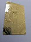 Cartão plástico do metal do ouro do dentista do advogado do metal com efeito 85x54mm do espelho