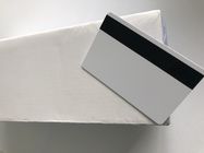Cartões plásticos lustrosos brancos vazios do PVC com Hico 85.5x54x0.76mm magnéticos