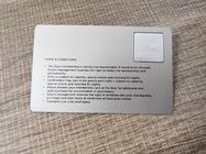 Cartão escovado metal de Chip Nfc N-tage 213 do contato de Rfid para a porta