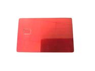 Cartão de sócio vermelho do metal de 1.2mm com Chip Brush Finishing