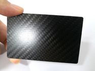 Cartão liso do metal RFID de NFC N-tage216 da fibra do carbono da sarja