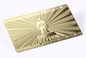 os cartões do metal 13.56mhz/CR80 de aço inoxidável chapearam o cartão do membro do ouro