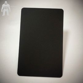 Cartões pretos matte vazios do metal, cartões pretos da planície 85x54x0.3mm