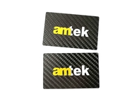 impressão do Silkscreen da fibra CR80 do carbono de 0.5mm Matt Black Metal Business Cards