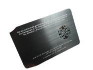 Cartão de NFC de Matte Finish Social Media do preto de PVD com a microplaqueta N-tage215