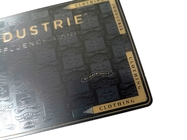 Cartão de sócio do metal de Matt Gold Plated Stainless Steel com logotipo feito sob encomenda