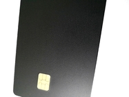 CR80 IC NFC RFID Metal Cartão de Crédito Preto Fosco OEM Logo