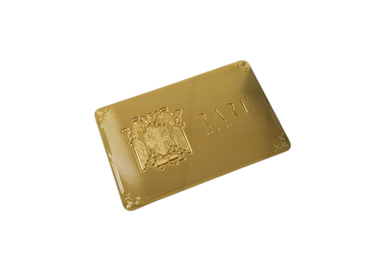 o QR Code do logotipo gravura em àgua forte dos cartões CR80 do metal do ouro 24K Silkscreen imprimir
