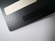 O laser grava o metal RFID carda Matt Black 4442 Chip Magnetic Stripe Debit Card