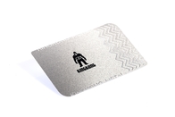 O cartão de prata do metal de KingKong cortou através da placa que grava Logo Original Steel Finish
