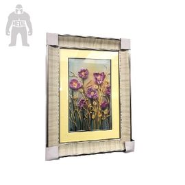 Decorativo terminado da arte do quadro do metal chapeamento quadrado colorido interno