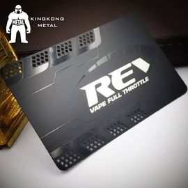 Cartões pretos matte do metal do Vip da elite da folha, cartões pretos personalizados do ouro branco