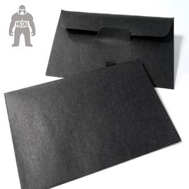A cor preta rígida do titular do cartão 90x60mm do envelope do Natal imprimiu o papel 120gsm