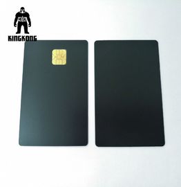 Cartões metálicos de cobre luxuosos da tinta para o efeito de Matt da microplaqueta do banco SLE4442