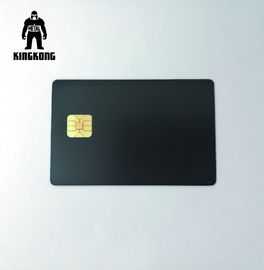 Cartões metálicos de cobre luxuosos da tinta para o efeito de Matt da microplaqueta do banco SLE4442