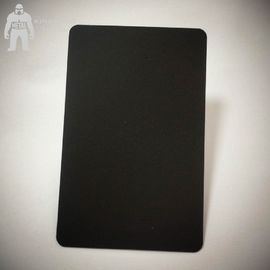 Cartões pretos matte vazios do metal, cartões pretos da planície 85x54x0.3mm