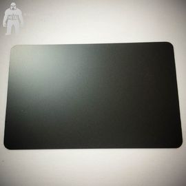 Cartões pretos matte vazios do metal, cartões pretos da planície 85x54x0.3mm