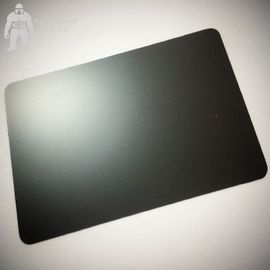 Cartões pretos matte vazios do metal, cartões pretos da planície 85x54x0.3mm