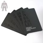 Cartão de sócio plástico personalizado 85.5x54x0.76mm do PVC do preto de Matt