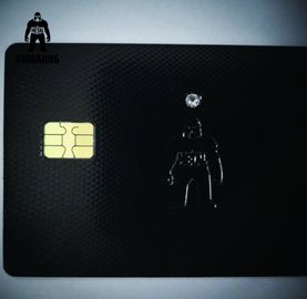 Embutimento de cristal impresso costume do diamante dos cartões de sócio de Rfid pela microplaqueta AAA Swarovski do contato