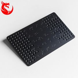 Preto matte de aço inoxidável e fundo diferente dos cartões do ouro revestido