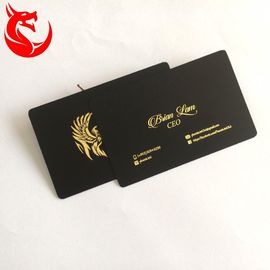 Preto matte de aço inoxidável e fundo diferente dos cartões do ouro revestido