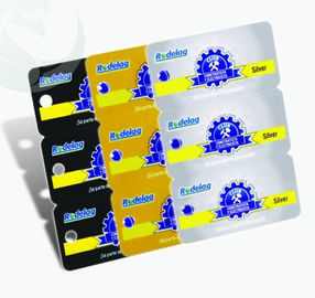 Espessura quadrada original dos cartões 3 in-1 0.3mm-1.0mm do PVC do plástico