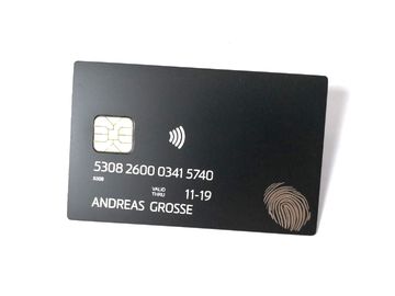 Tamanho terminado 85*54*0.6mm dos cartões de crédito do negócio do metal da microplaqueta 4442 de IC escova luxuosa