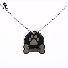Etiquetas de cobre de bronze de aço gravadas amigáveis do metal do logotipo de Eco para o cão ou a colar