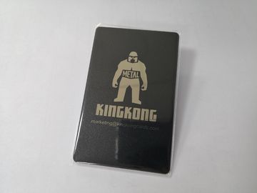 Cartão preto matte de aço inoxidável luxuoso 85x54mm do membro do negócio do metal do fundo
