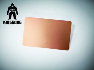 PVC Rfid do plástico 13.56mhz que obstrui a prata do cartão da porta escovada personalizada