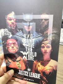 Cartões da liga de justiça 3D da C.C. do PVC do costume para Avertisement/promoção