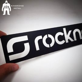 Tamanho personalizado autoadesivo das placas de nome do metal da etiqueta do furo da placa de identificação da indústria