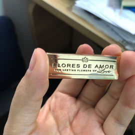 Tamanho personalizado autoadesivo das placas de nome do metal da etiqueta do furo da placa de identificação da indústria