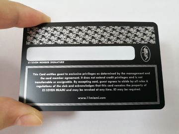 fibra preta matte luxuosa do carbono dos cartões do metal de 0.5mm modelada