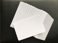 Cartões vazios varejos Reprintable 85.5mm*54mm lustrosos do PVC do branco CR80