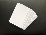 Cartões vazios varejos Reprintable 85.5mm*54mm lustrosos do PVC do branco CR80