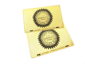 Impressão a cores completa lustrada do tamanho 85x54mm do cartão de sócio do metal