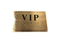 Cobre antigo luxuoso cartão escovado do metal do acesso da prioridade do VIP do revestimento