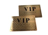 Cobre antigo luxuoso cartão escovado do metal do acesso da prioridade do VIP do revestimento