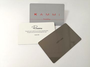 os cartões do PVC de 85.5x54x0.76mm, 4C/4C gearam o cartão cinzento da identificação da sociedade do RFID