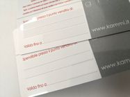 Cartões personalizados do PVC com escrita da área para a loteria/loja