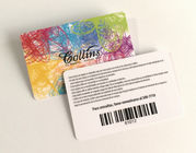 Cartões plásticos do membro do metal do código de barras de papel plástico/vales-oferta impressos personalizados do Pvc da lealdade
