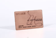 Cartão de sócio chapeado do metal do ouro de Rosa com logotipo de Costume Empresa/cartões do metal