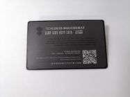 Cartão de terminação escovado do metal RFID de  1k Nfc para o banco